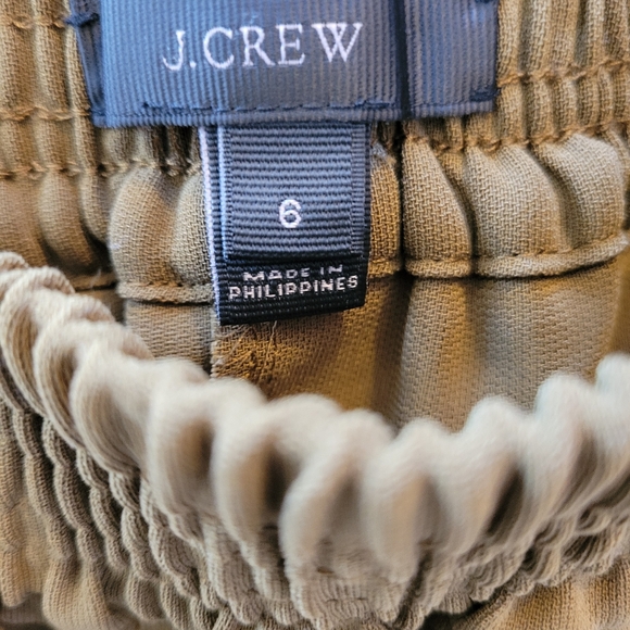 J. CREW Woven Reese Pants In Olive size 12 - Picture 5 of 5